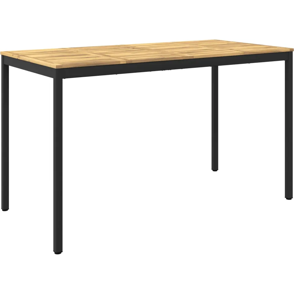 vidaXL Tuinbar Tafel NAARDEN Whitewash en zwart 180 x 88,5 x 105 cm, foto 3