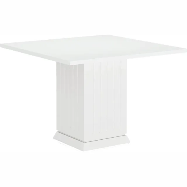 Happiq Vierkante Eettafel - Keukentafel - Eetkamertafel - 4 personen - Wit