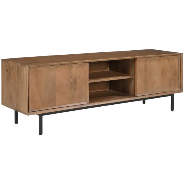 Livingfurn TV-Meubel Ravenstein - 50x40x150cm Bruin, Zwart
