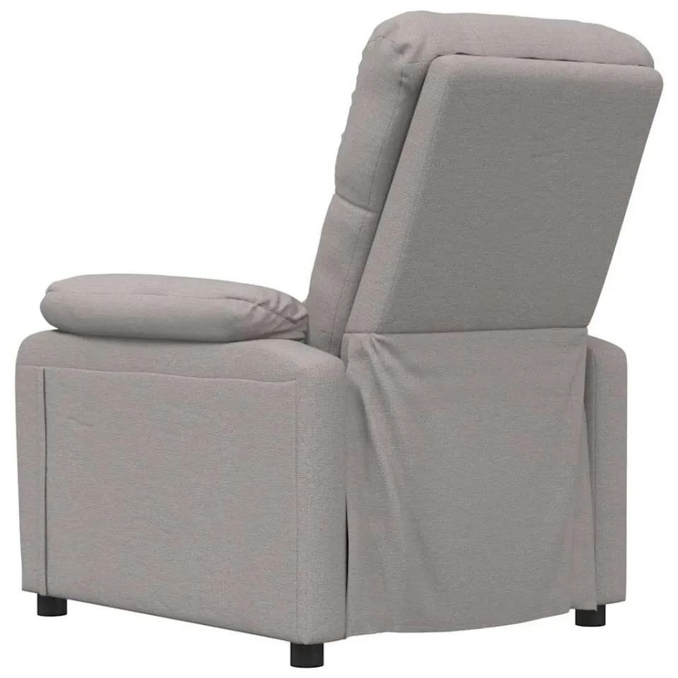 vidaXL Massagestoel stof taupe, foto 4