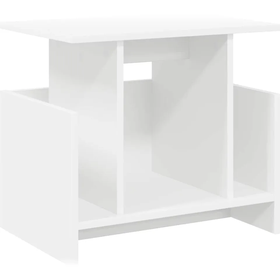 vidaXL TV-standaard 50 x 35 x 45 cm Wit Bewerkt hout, foto 3