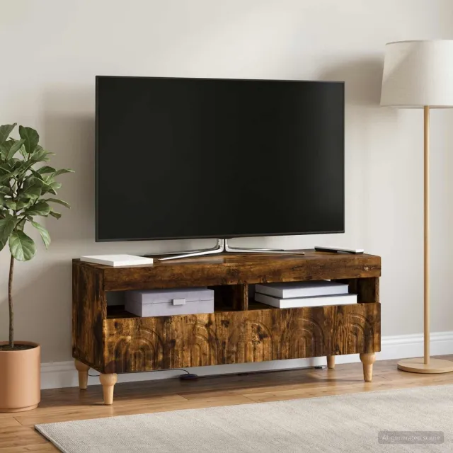 vidaXL LED tv-meubel ALKMAAR 100 x 35 x 43 cm Gerookt eiken, foto 2