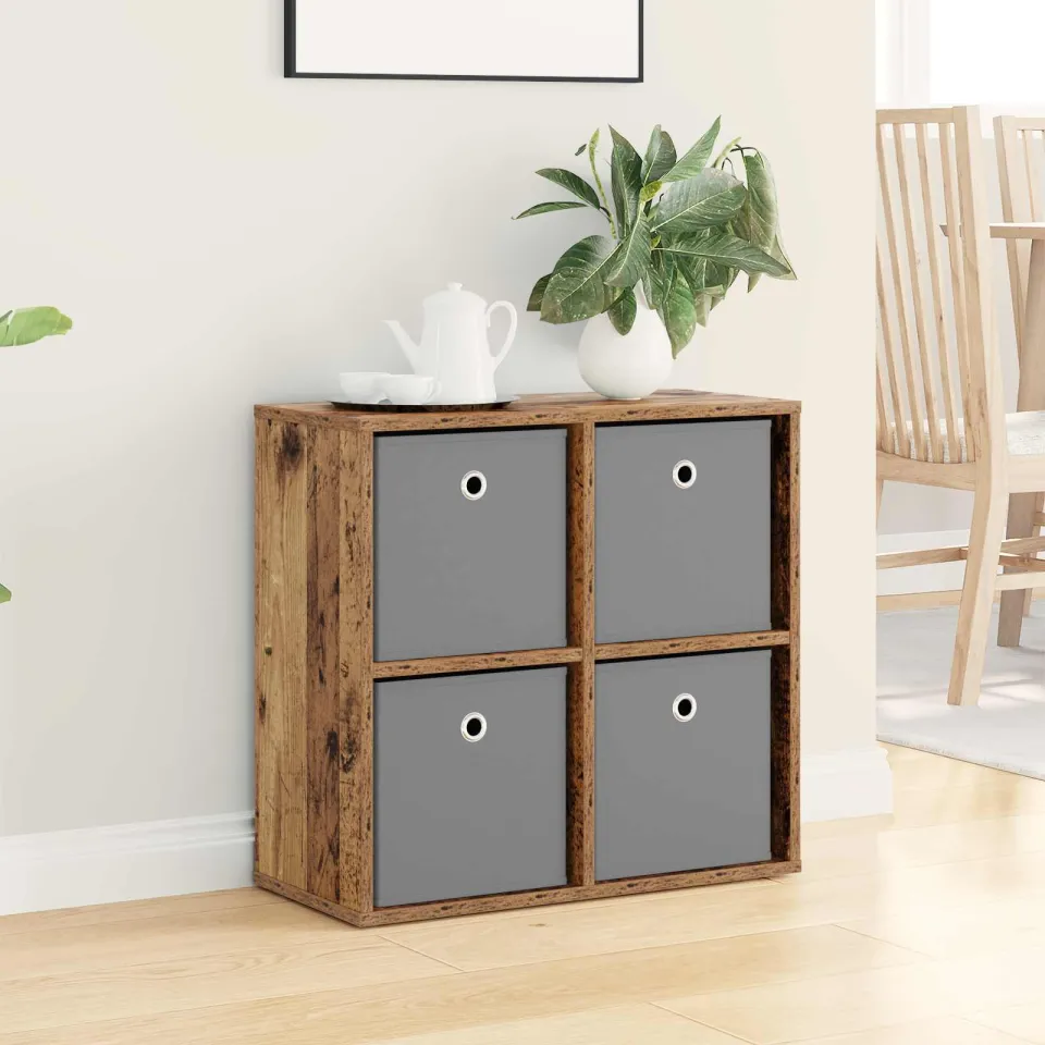 vidaXL Dressoir Oudhout 59,5 x 27 x 57 cm bruin, foto 4