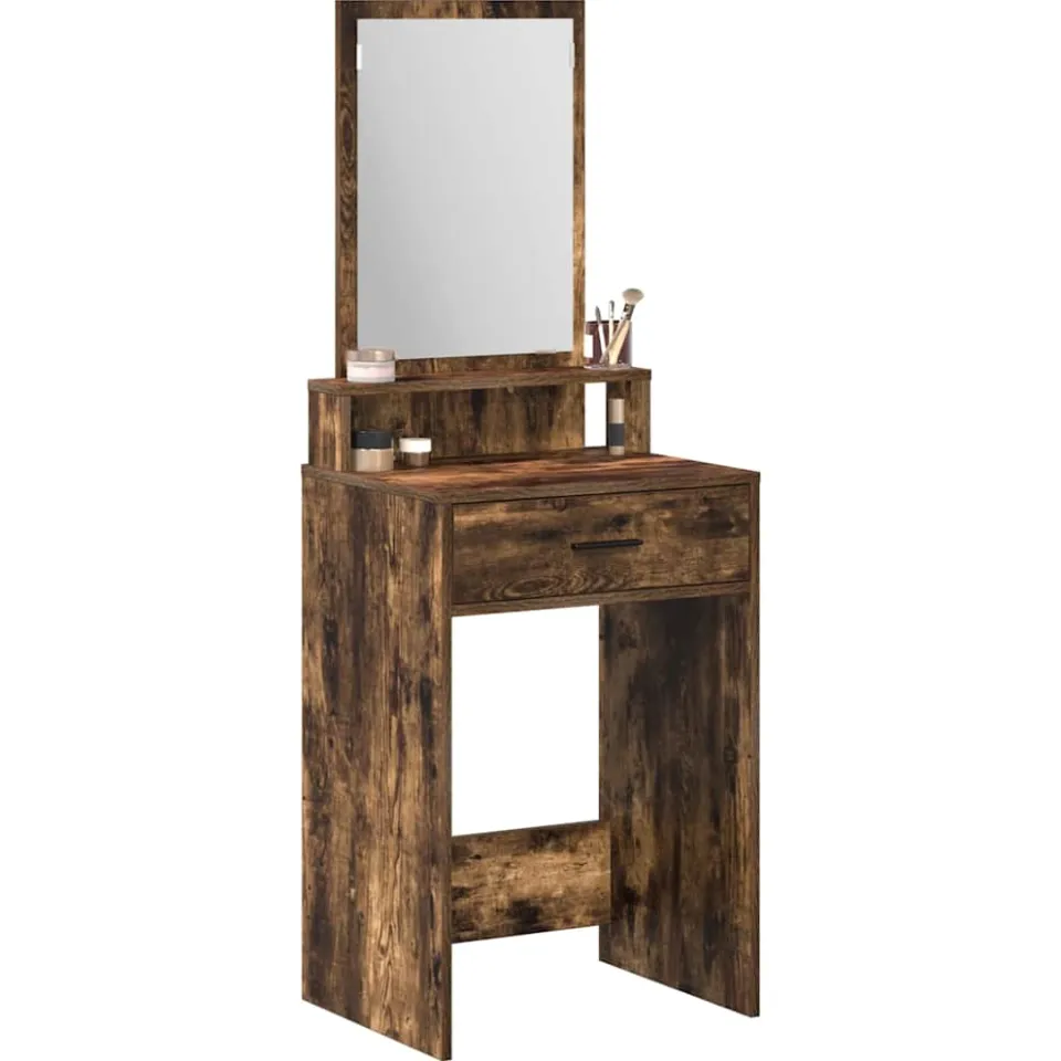 vidaXL Plafondtafel Gerookt eiken 50 x 41 x 140 cm Bewerkt hout Bruin