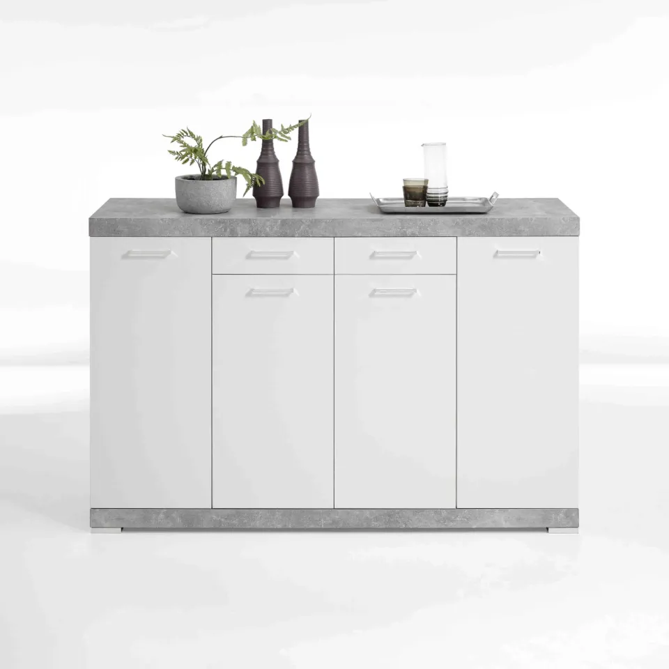 dressoir Hermes beton grijs wit, foto 2