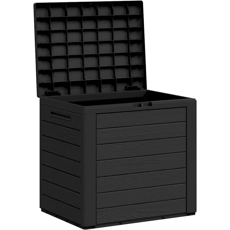 vidaXL Tuinbox 58,5x46x55 cm polypropeen antracietkleurig, foto 4