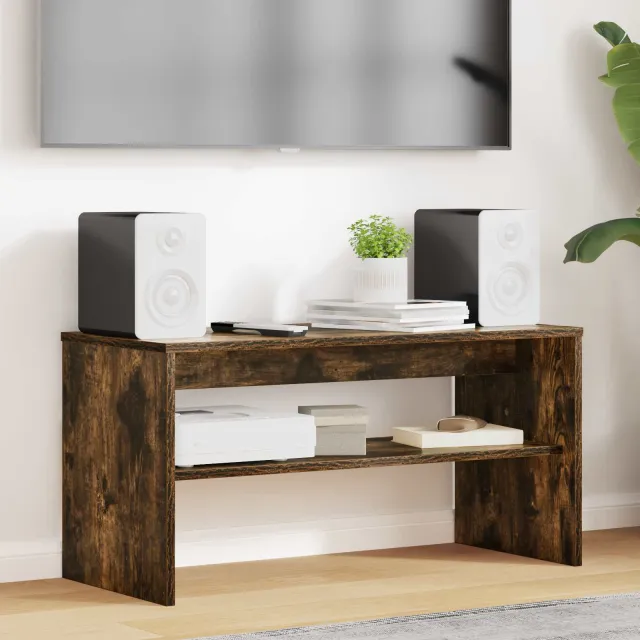 vidaXL TV-kast 80 x 35 x 40 cm Gerookt eiken Bewerkt hout, foto 2