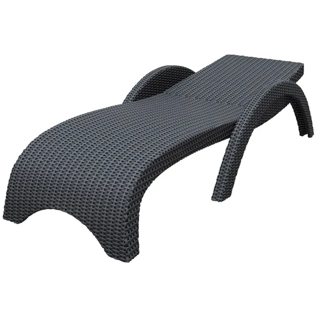 Siesta Ligstoel Melrose; 189x79x43.5 cm (LxBxH); antraciet
