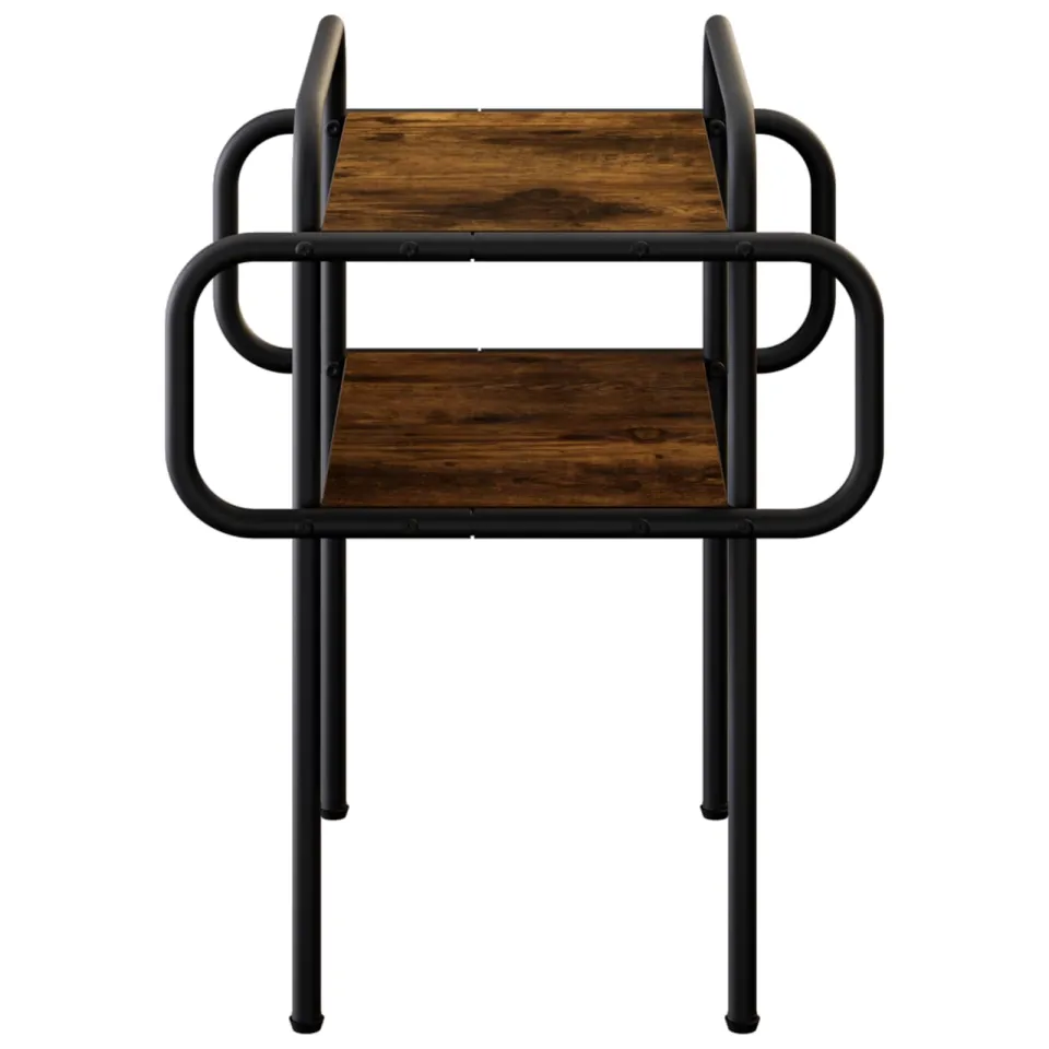 vidaXL Salontafel Gerookt eiken 40 x 40 x 51 cm Bewerkt hout Bruin