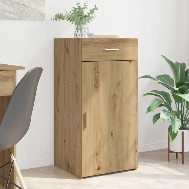 vidaXL Dressoir artisanaal eikenkleurig 45 x 42,5 x 93 cm Bewerkt hout, foto 2