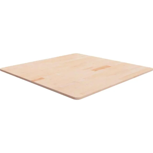 vidaXL Tafelblad vierkant 90x90x1,5 cm onbehandeld massief eikenhout Bruin