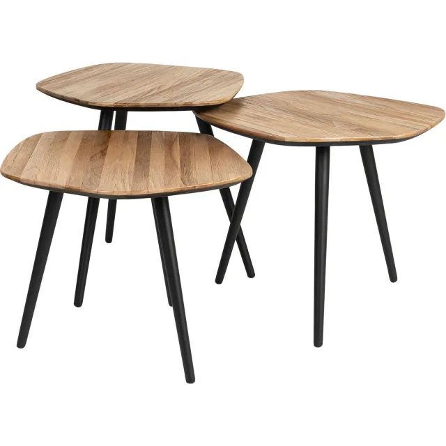 Housecraft Living salontafel (set van 3) Cuties Bruin