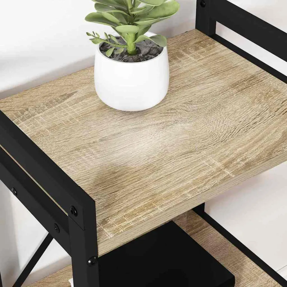 vidaXL Boekenkast 40 x 30 x 50 cm Bewerkt hout Sonoma Eiken, foto 5