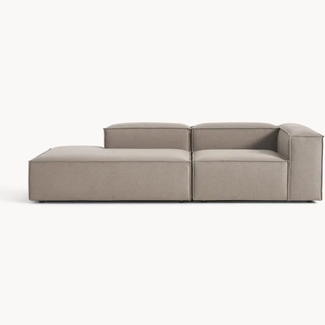Westwing Collection Modulaire chaise longue Lennon Taupe