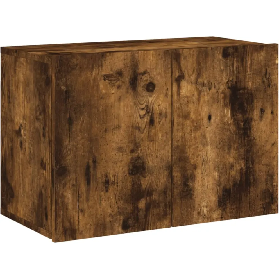 vidaXL Tv-meubel wandgemonteerd 60x30x41 cm gerookt eikenkleurig Bruin