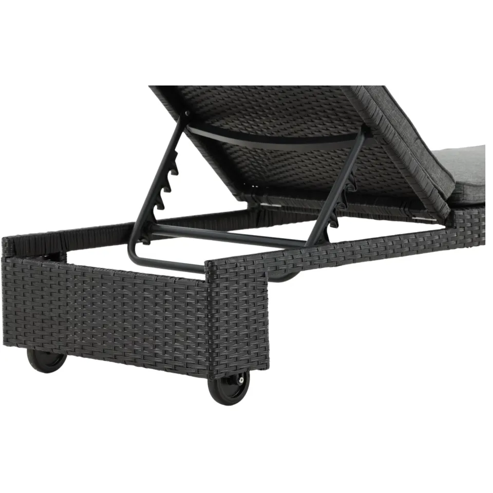 Nohr Kha ligbed wicker zwart, foto 8