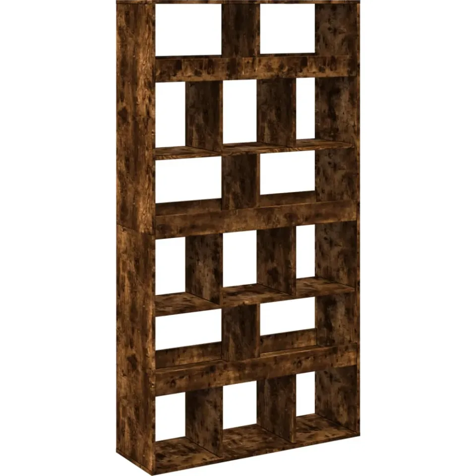 vidaXL kamerscherm 100x33x187,5 cm bewerkt hout gerookt eikenkleurig Bruin