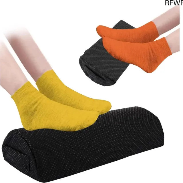 RFWR Ergonomische Voetsteun voor Onder de Bureau, Verlicht Rug- en Schouderpijn, Ideaal voor Thuiswerk en Kantoor zwart