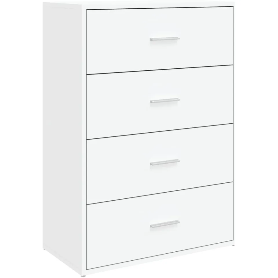vidaXL Dressoir 60x31x84 cm bewerkt hout wit