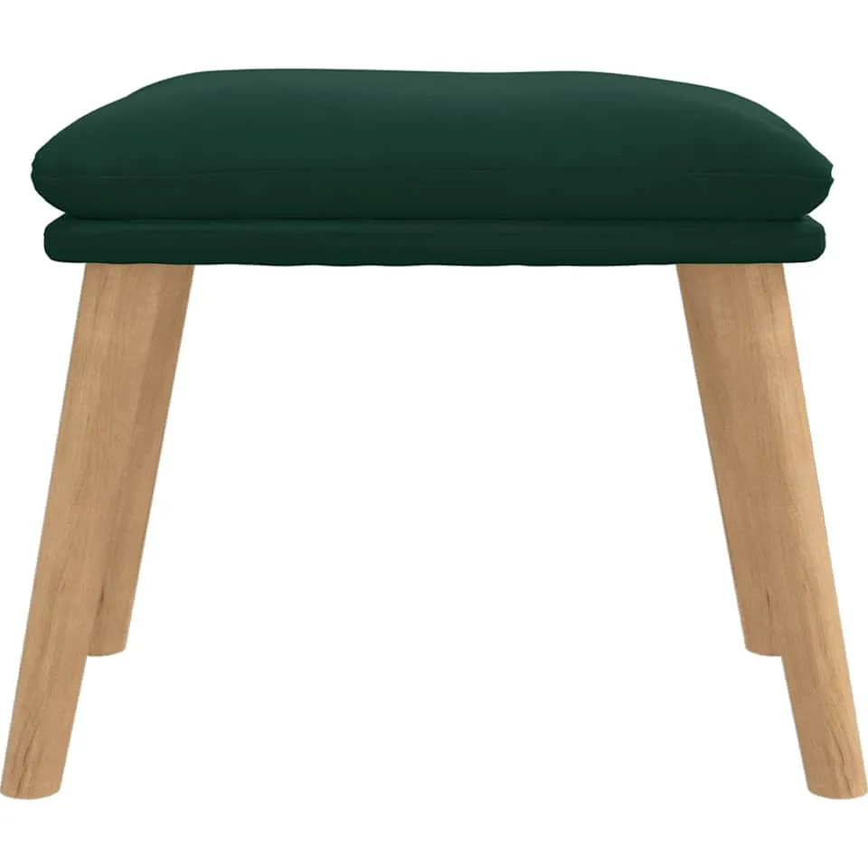 vidaXL Voetenbank 45x29,5x35 cm fluweel donkergroen groen
