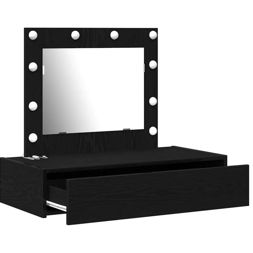 vidaXL Plafondtafel Zwart 83 x 40 x 70 cm Bewerkt hout, foto 3