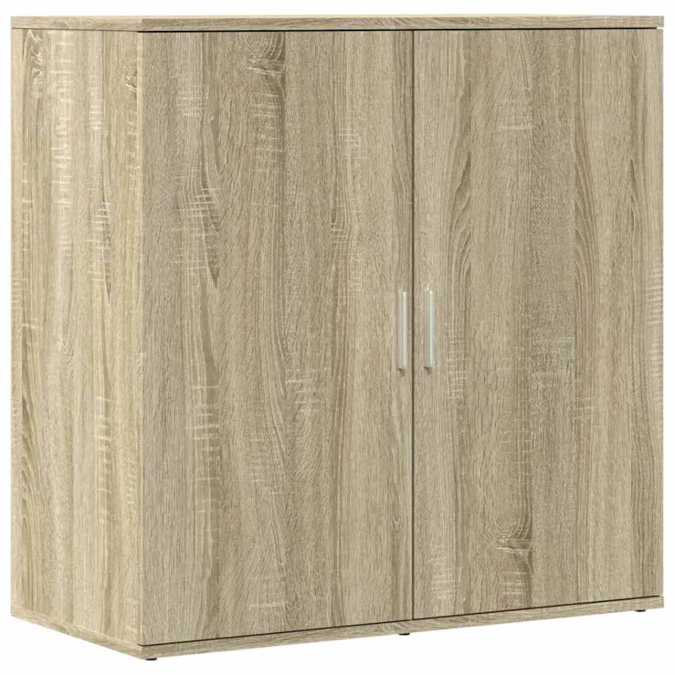 vidaXL Dressoirs 2 st 79x38x80 cm bewerkt hout sonoma eikenkleurig, foto 4