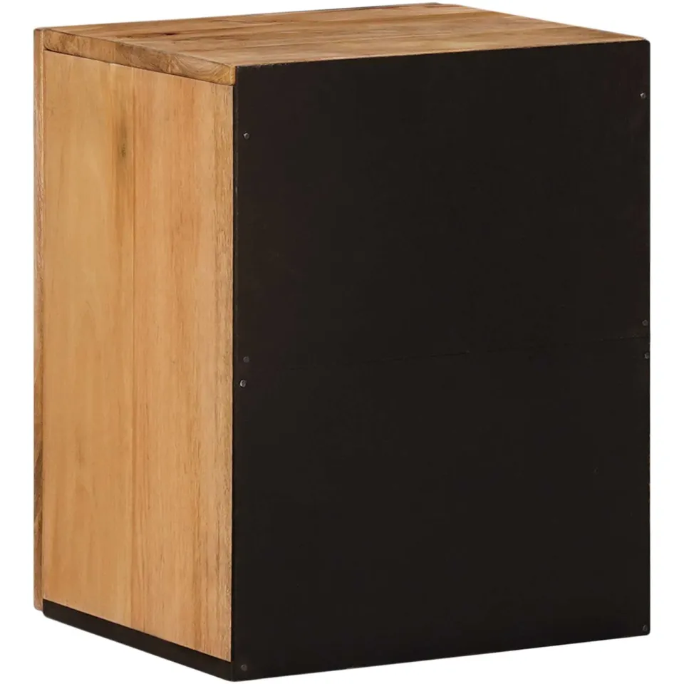 vidaXL Badkamer Hangkast Naturel 38 x 33 x 48 cm Massief Mango Hout, foto 4