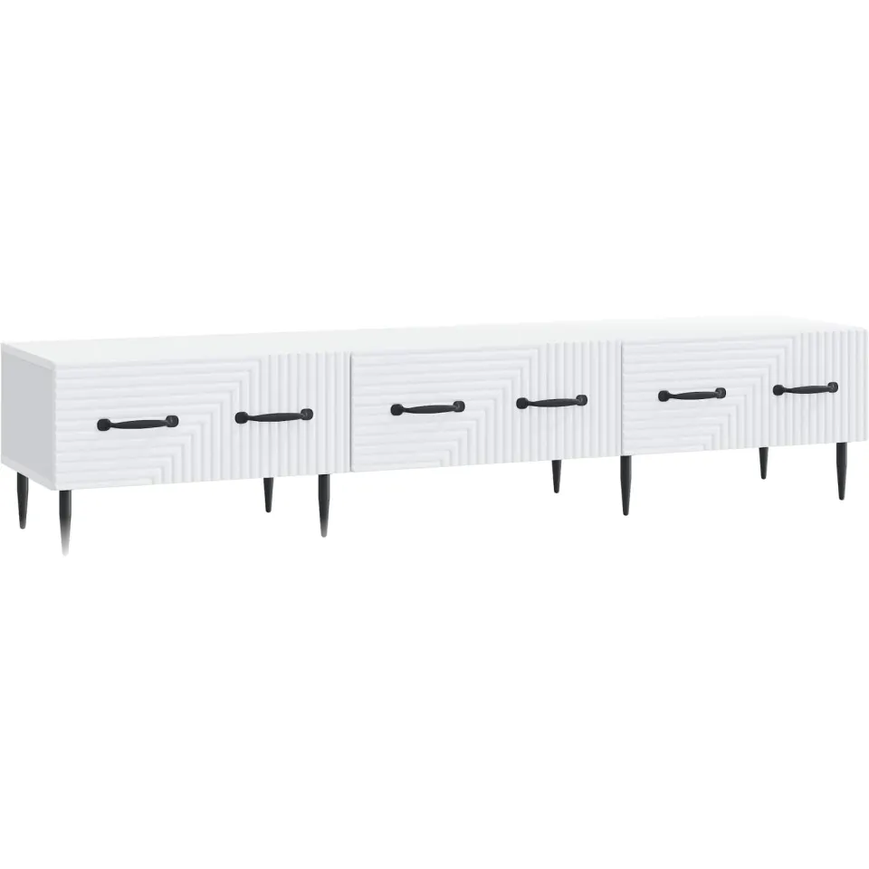 vidaXL TV-kast met lade Wit 147 x 34,5 x 30 cm Bewerkt hout, foto 3