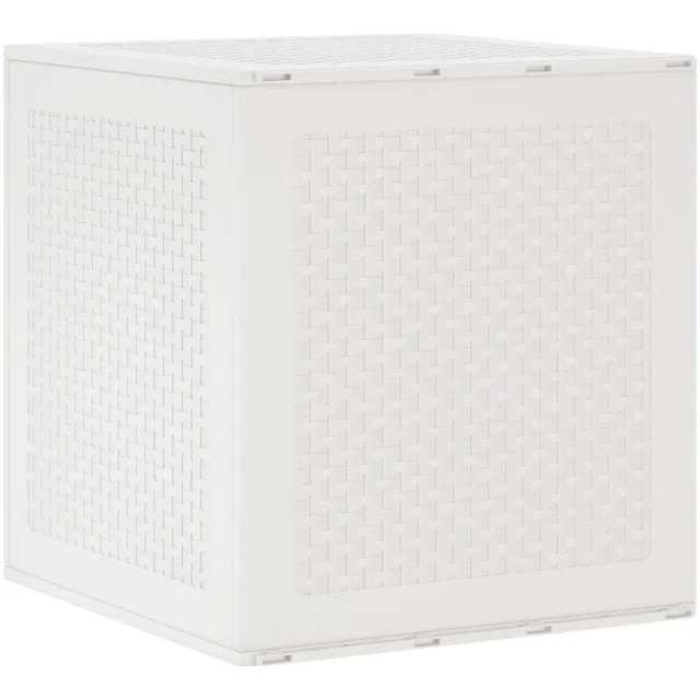 vidaXL Opbergbox met opslag Wit 55 x 53 x 57 cm Polypropyleen