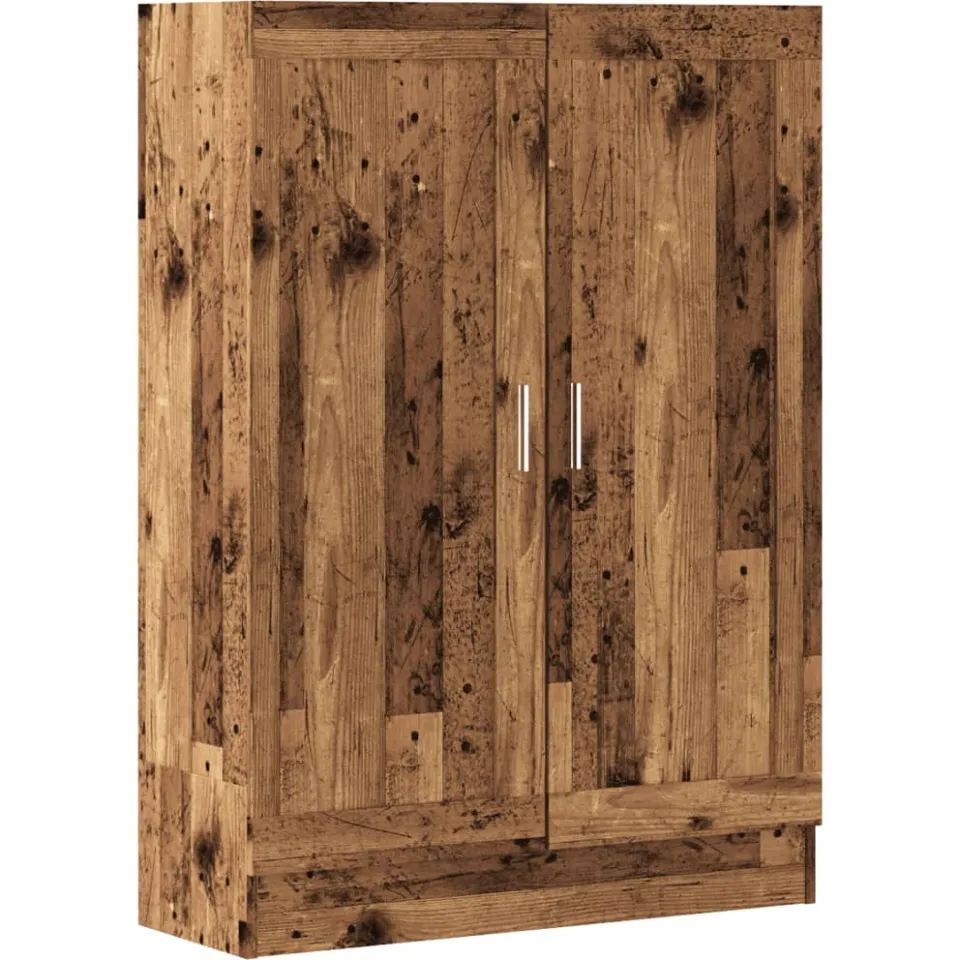 vidaXL Boekenkast 82,5x30,5x115 cm bewerkt hout oud houtkleurig bruin, foto 3