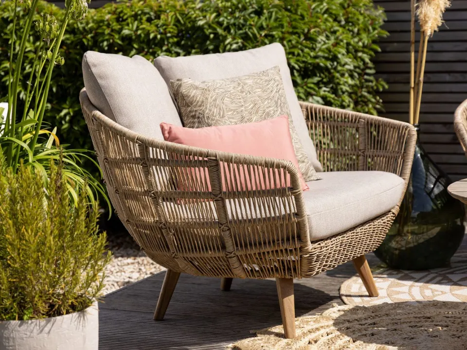 Intenso Furniture Intenso Stila lounge tuinstoel taupe, foto 4