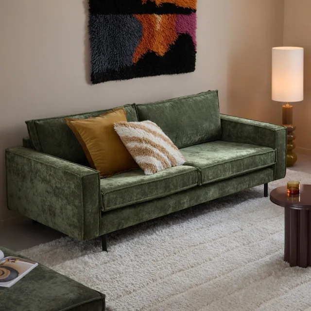 NOUS Living Lexington 3-zitsbank groen, foto 2