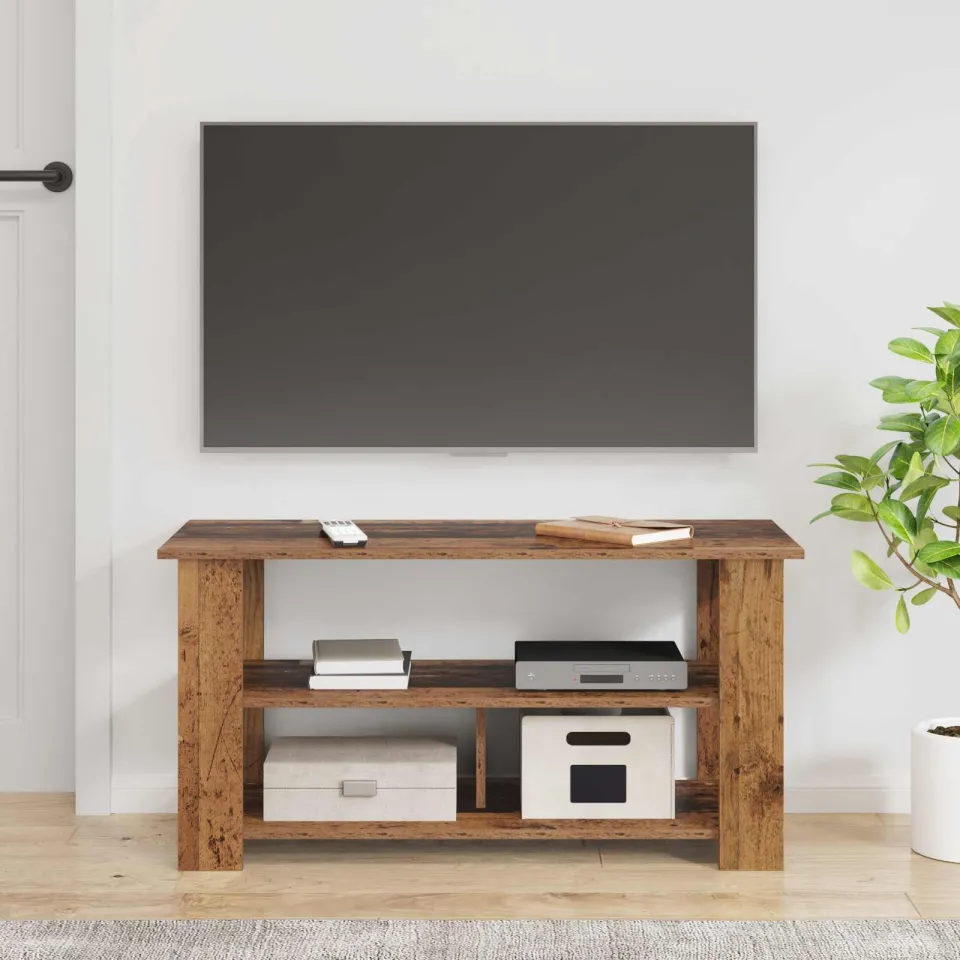 vidaXL TV-standaard Oudhout 100 x 40 x 50 cm bruin, foto 4