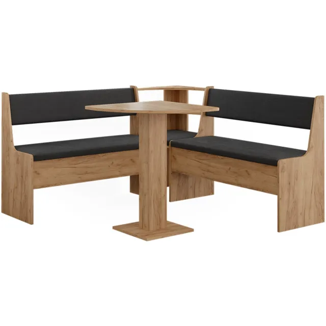 Vicco Hoekbankgroep Roman, Goudkleurig Eiken, 60 x 60 cm