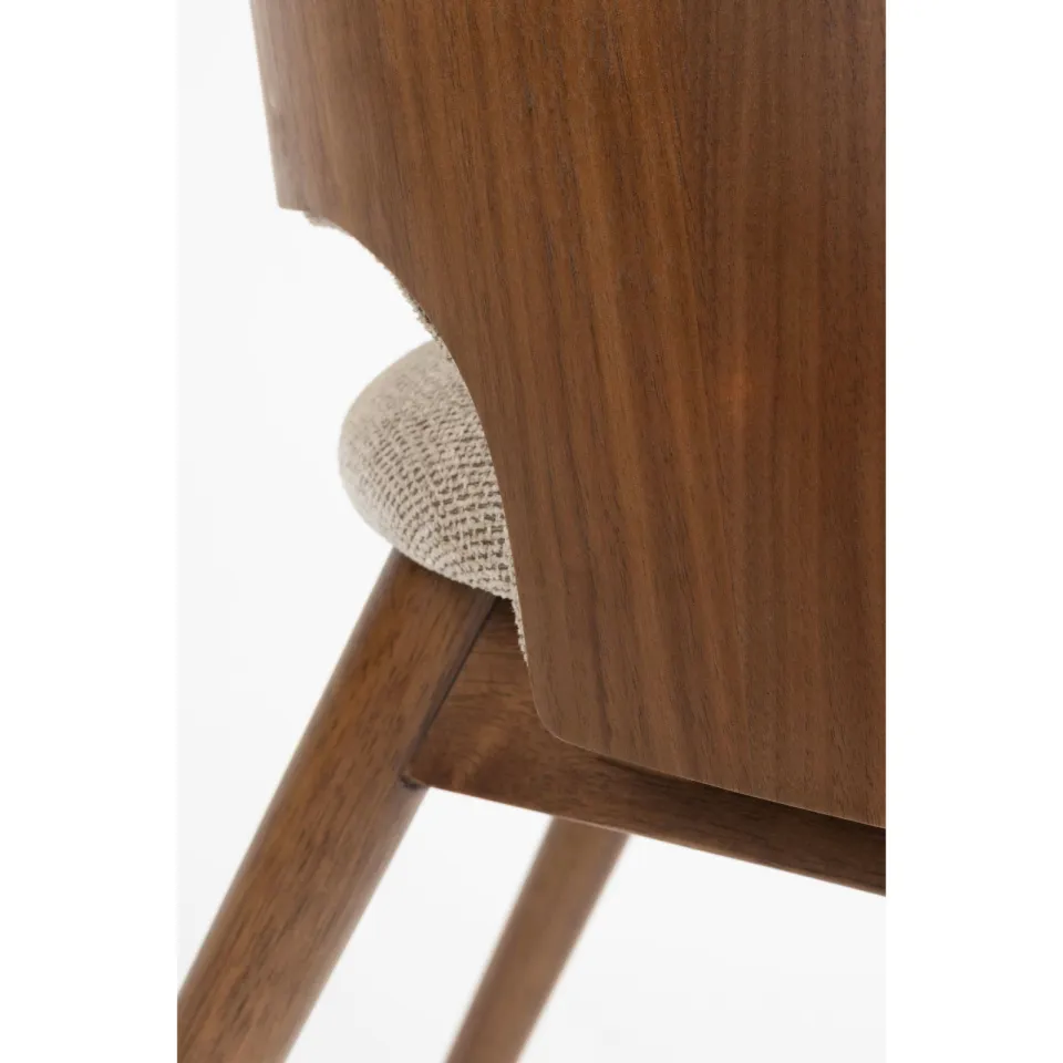 Dutchbone Velore eetkamerstoel beige, foto 6