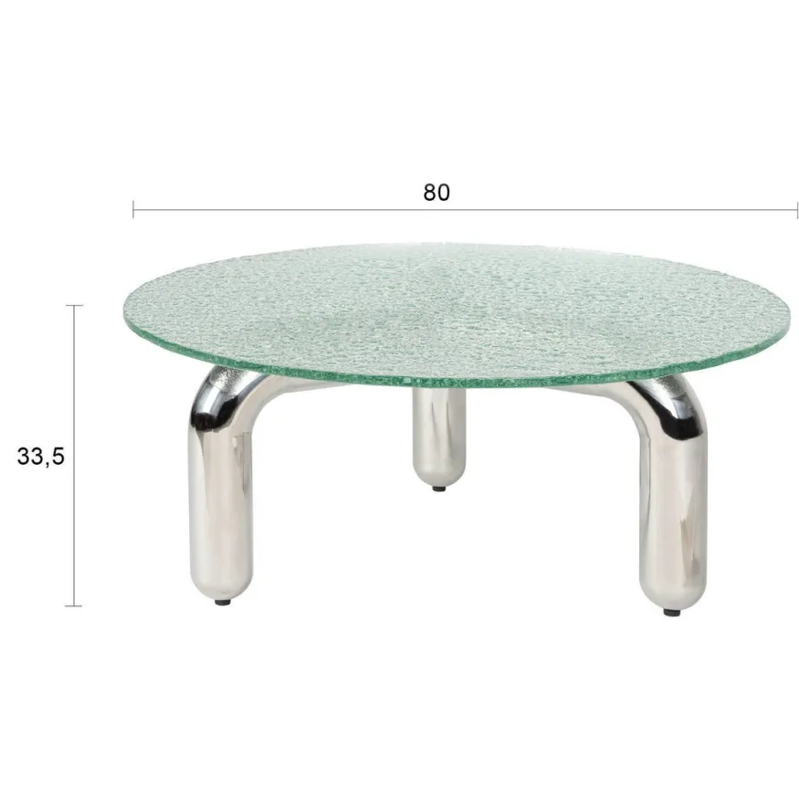 Dutchbone salontafel Marly zilver, foto 4