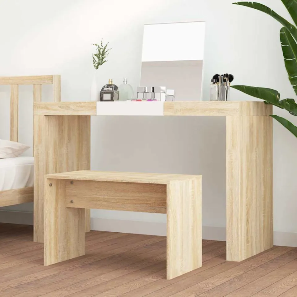 vidaXL Kaptafelkruk 70x35x45 cm bewerkt hout sonoma eikenkleurig, foto 2