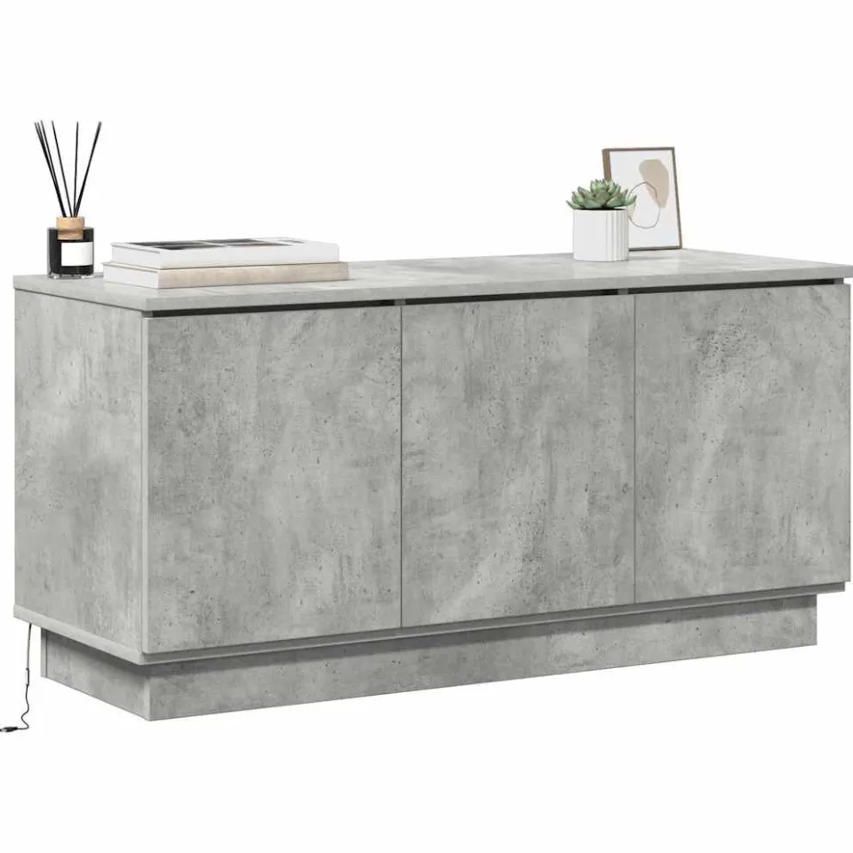 vidaXL TV-kast 100 x 38 x 49 cm Beton Grijs Bewerkt hout, foto 3