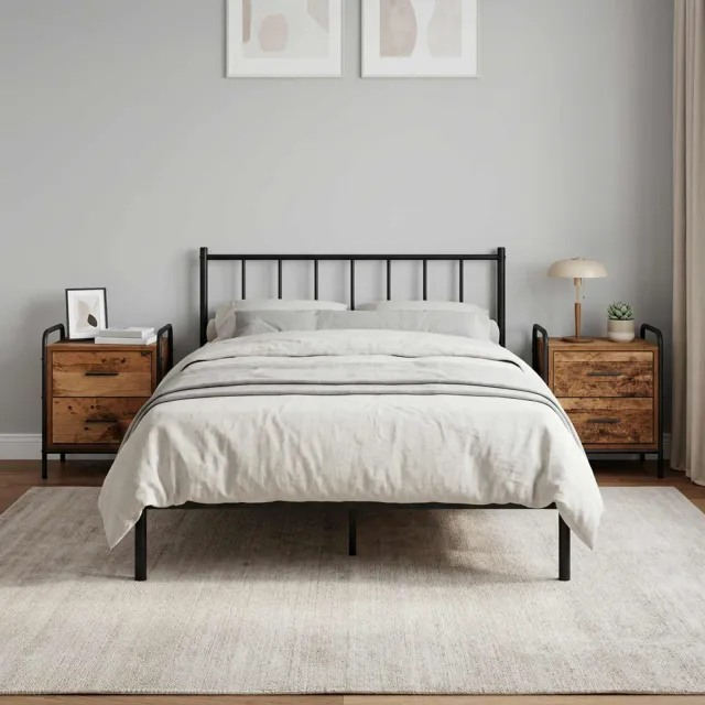 vidaXL Nachtkastje 2 st Oud hout 40 x 30 x 50 cm Bewerkt hout Bruin