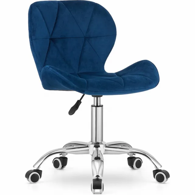 Viking Choice AVOLA - Bureaustoel - ergonomisch - velvet - blauw