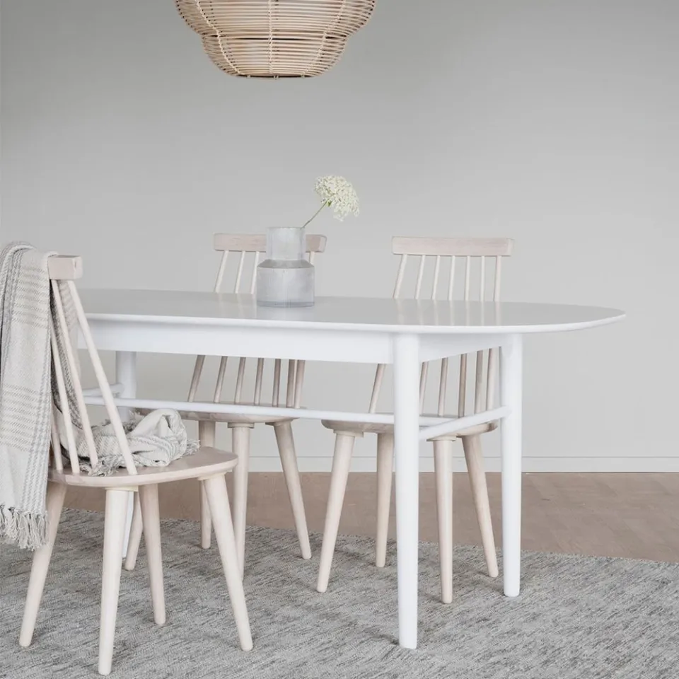Rowico Home Lotta houten spijlenstoel whitewash, foto 2
