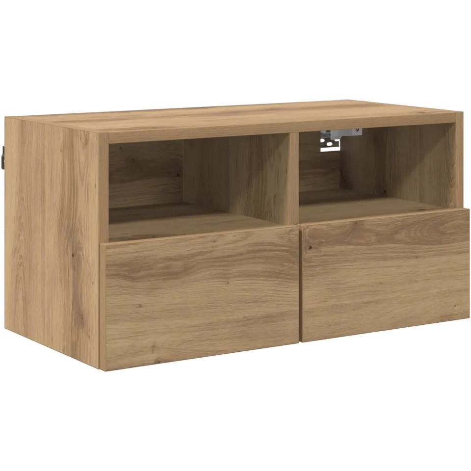 vidaXL TV Wandkast 60 x 30 x 30 cm Artisan Eiken Bewerkt hout, foto 3