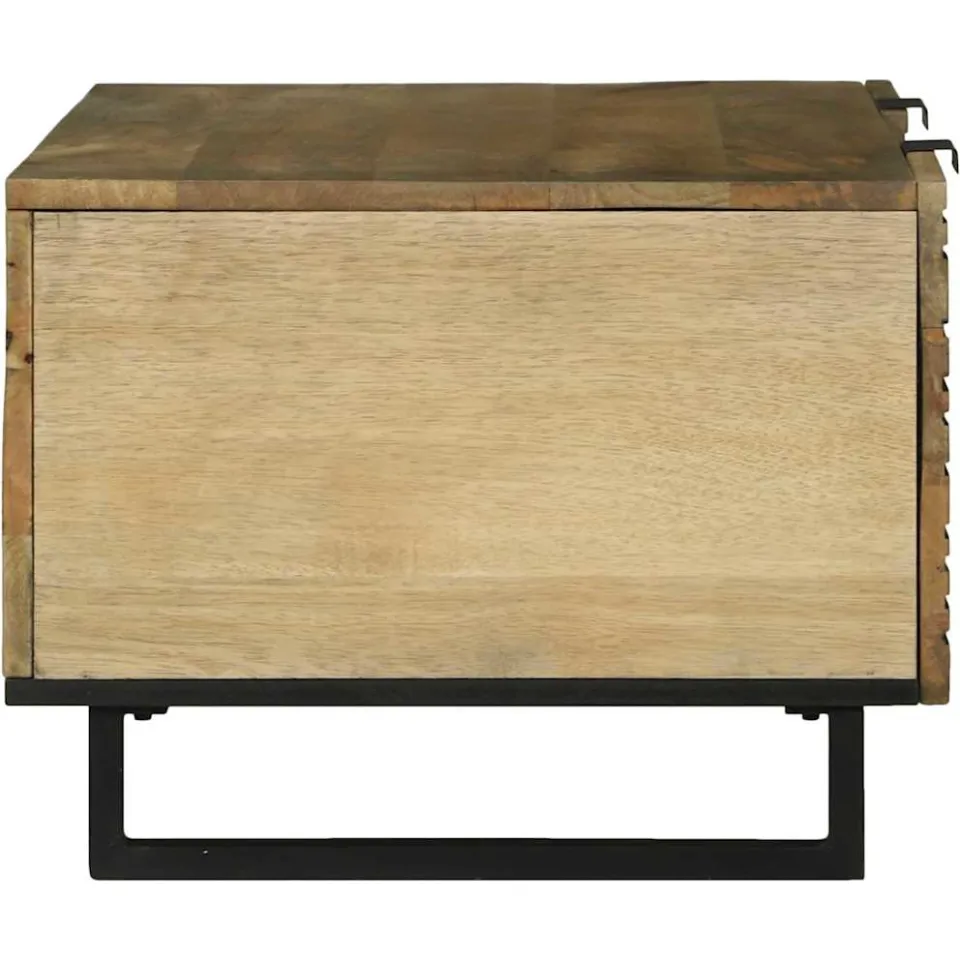 vidaXL Salontafel Naturel 100 x 54 x 40 cm Bewerkt hout, foto 4