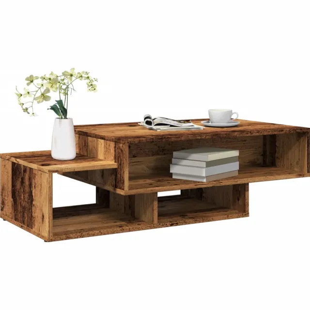 vidaXL Salontafel 105x55x32 cm bewerkt hout oud houtkleurig Bruin