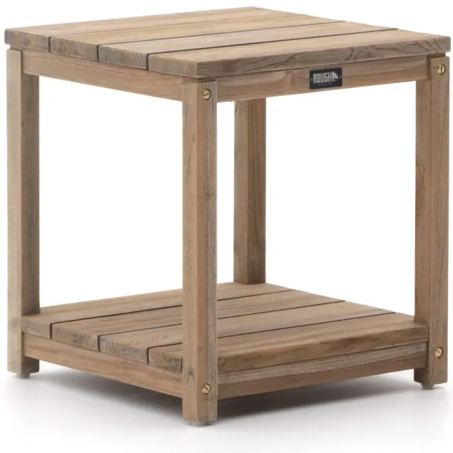 ROUGH Furniture ROUGH-A bijzet tuintafel 50x50x55cm Bruin