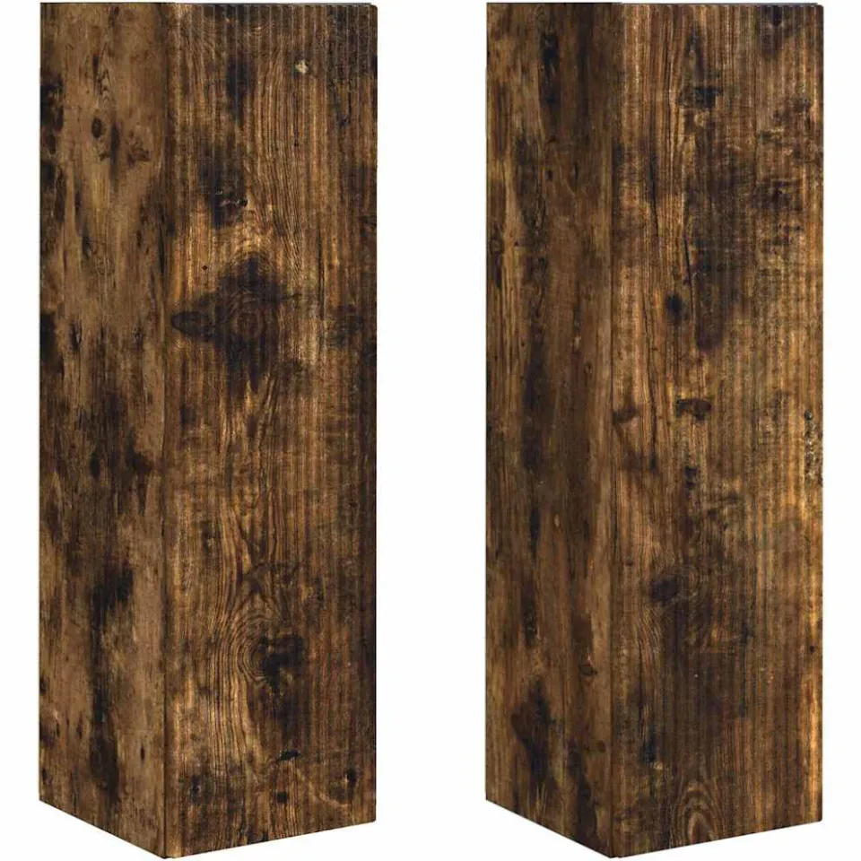 vidaXL TV Wandkast 2 st Gerookt eiken Bewerkt hout, foto 3