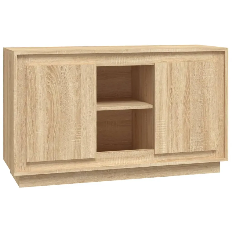 vidaXL Dressoir 102x35x60 cm bewerkt hout sonoma eikenkleurig Bruin