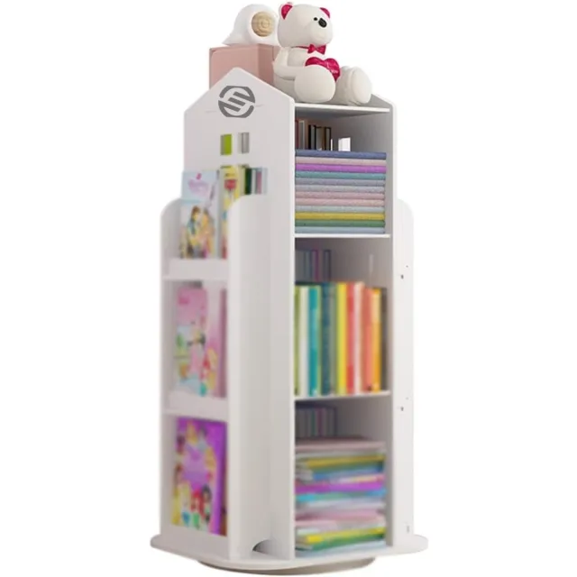 Equivera Boekenrek Kind - Boekenrek - Boekenkast Kind - Boekenrek Kinderkamer - Boekenplank - Boekenplank Kinderkamer wit