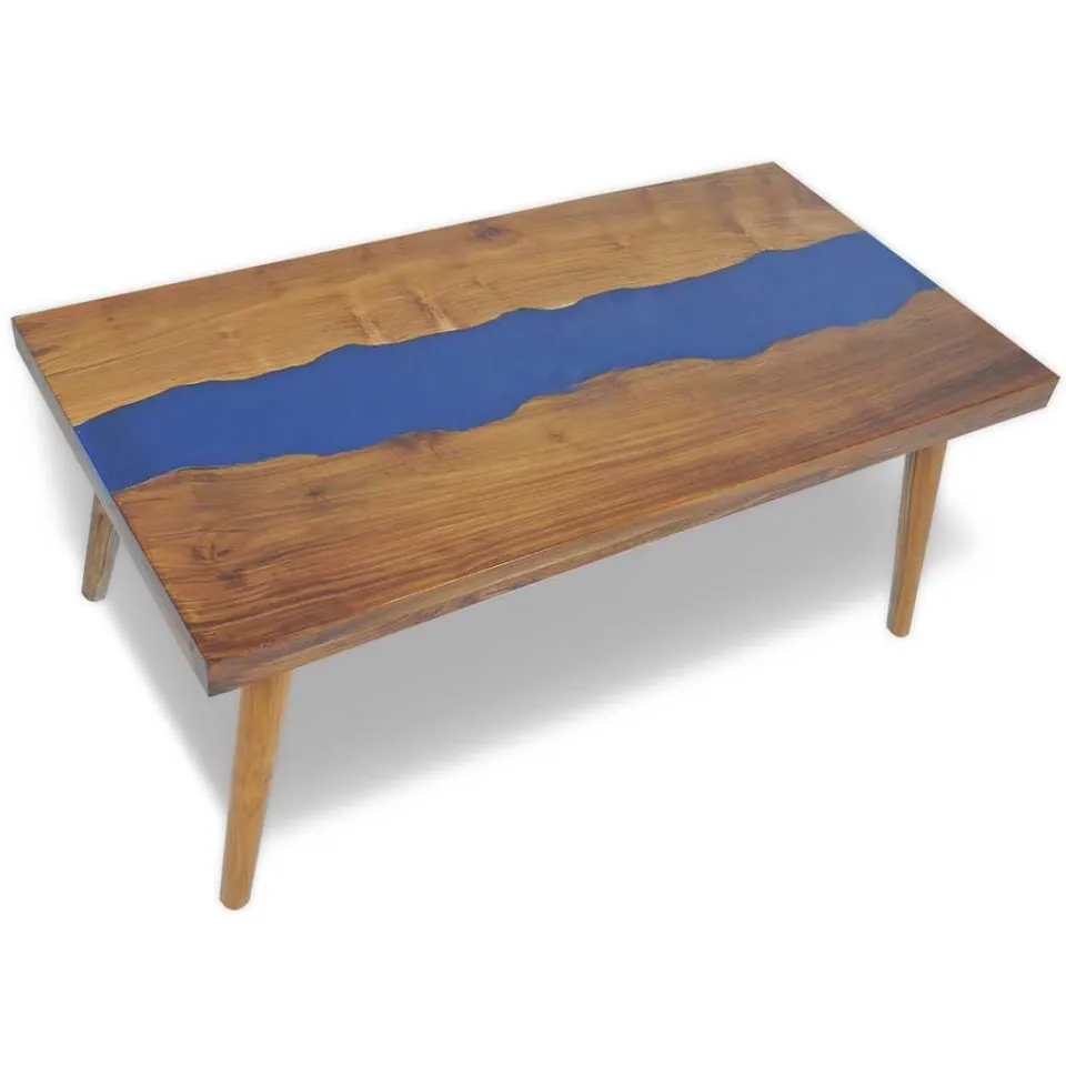 vidaXL Salontafel 100x50x40 cm teakhout hars bruin, foto 4