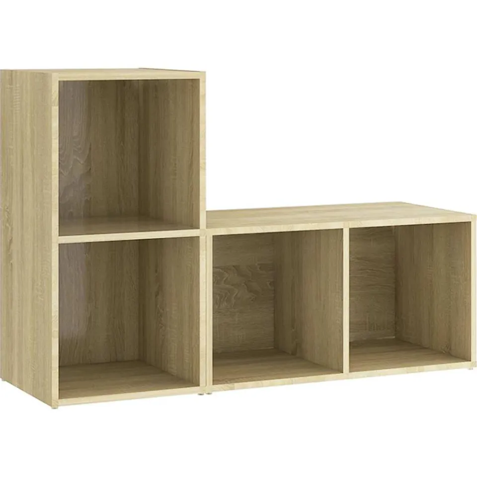 vidaXL Tv-meubelen 2 st 72x35x36,5 cm bewerkt hout sonoma eikenkleurig, foto 3